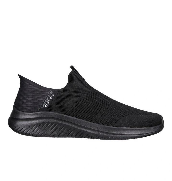 Mens Skechers Slip-Ins Ultra Flex 3.0 Smooth Step Black Shoes