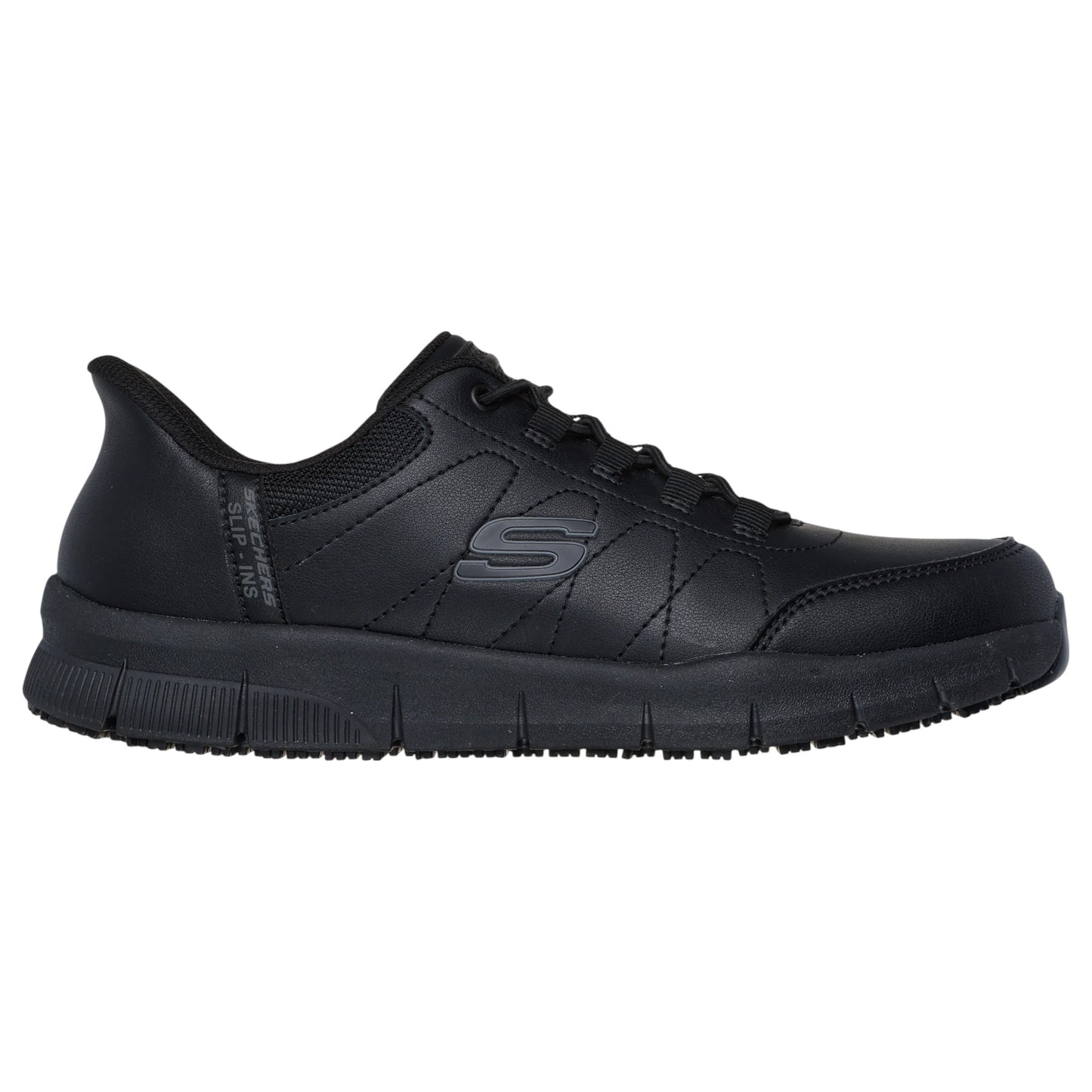 Mens Skechers Slip-ins Work: Nampa - Knotly Shoes Black