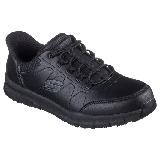 Mens Skechers Slip-ins Work: Nampa - Knotly Shoes Black
