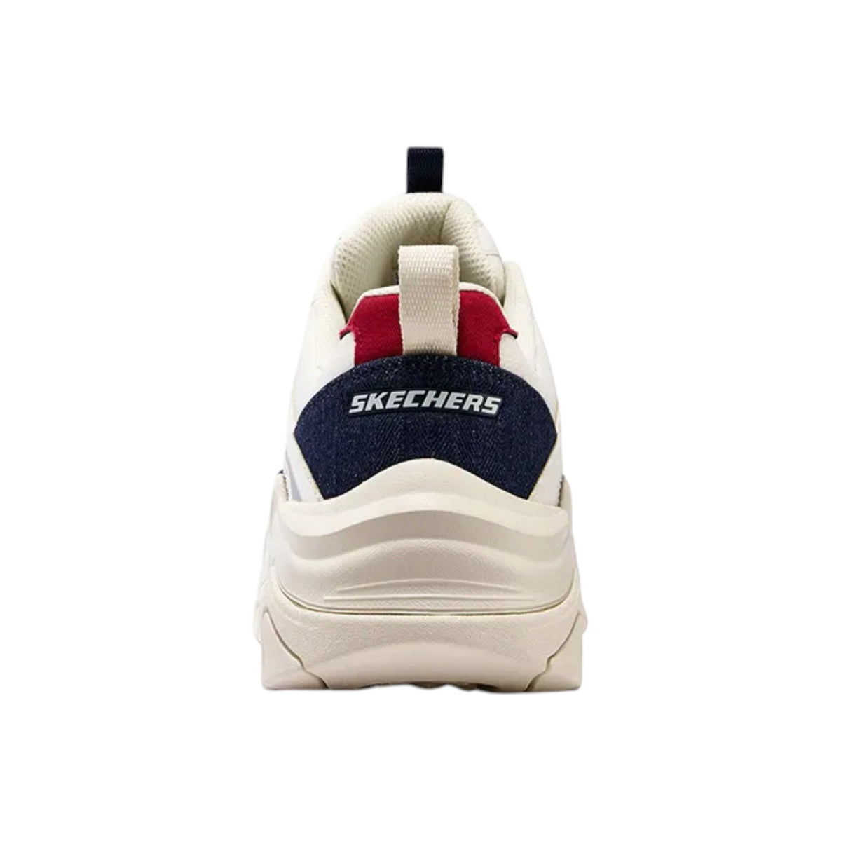 Mens Skechers Stamina V3 Shoes White/Navy/Red
