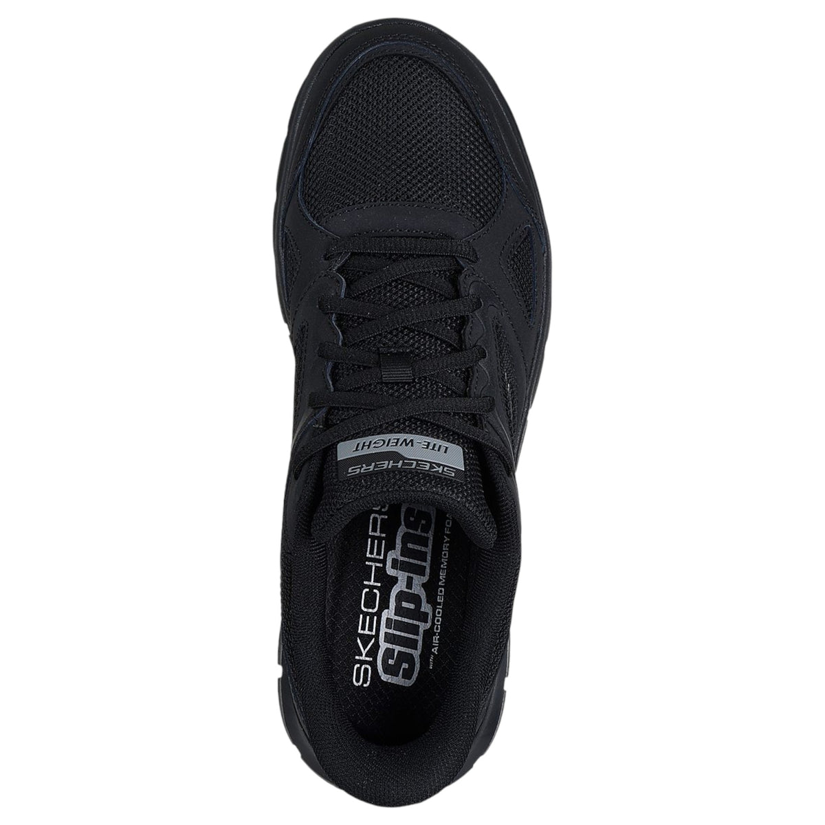 Men Skechers Track - Ezral Wide Fit Shoes Black
