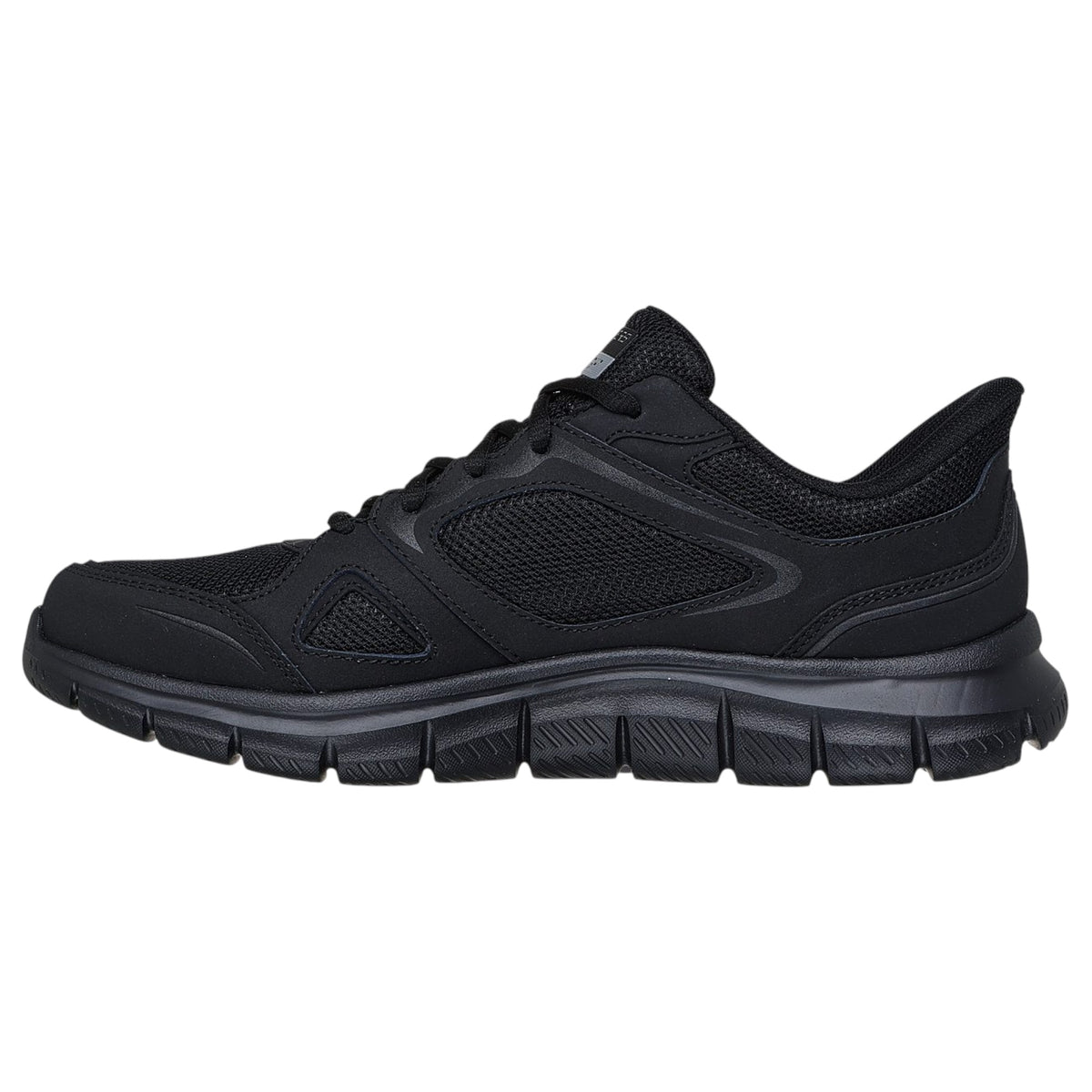 Men Skechers Track - Ezral Wide Fit Shoes Black