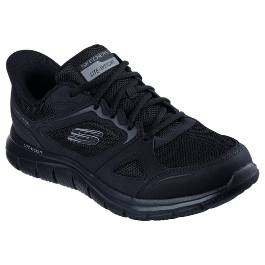 Mens Skechers Track - Ezral Wide Fit Shoes Black
