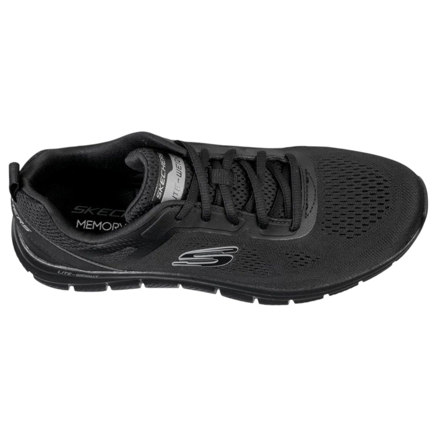 Mens Skechers Track Broader Shoes Black