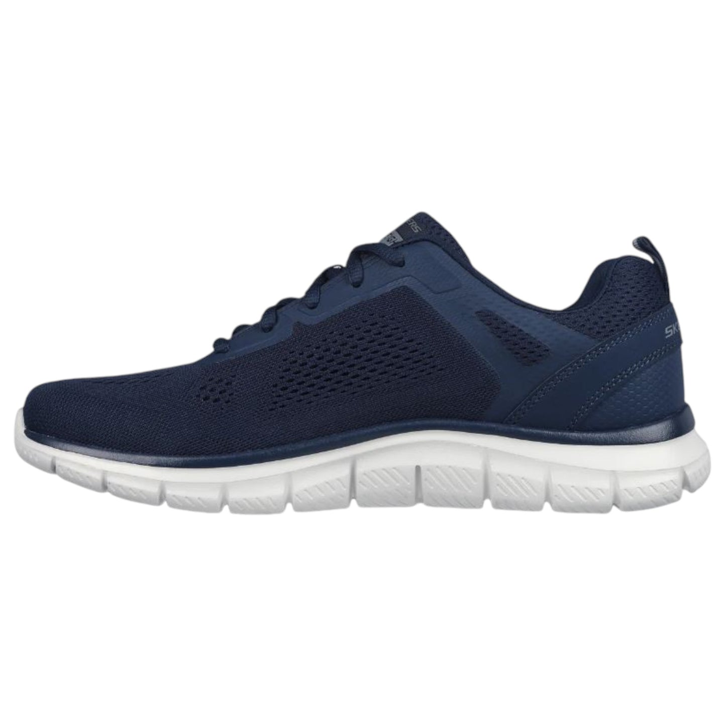Mens Skechers Track Broader Shoes Navy