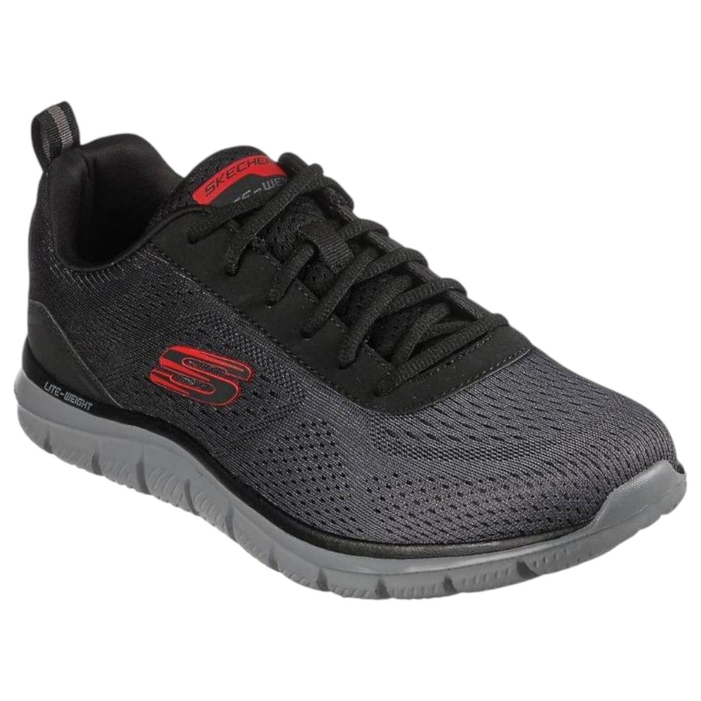 Mens Skechers Track Ripkent Shoes Black/Charcoal