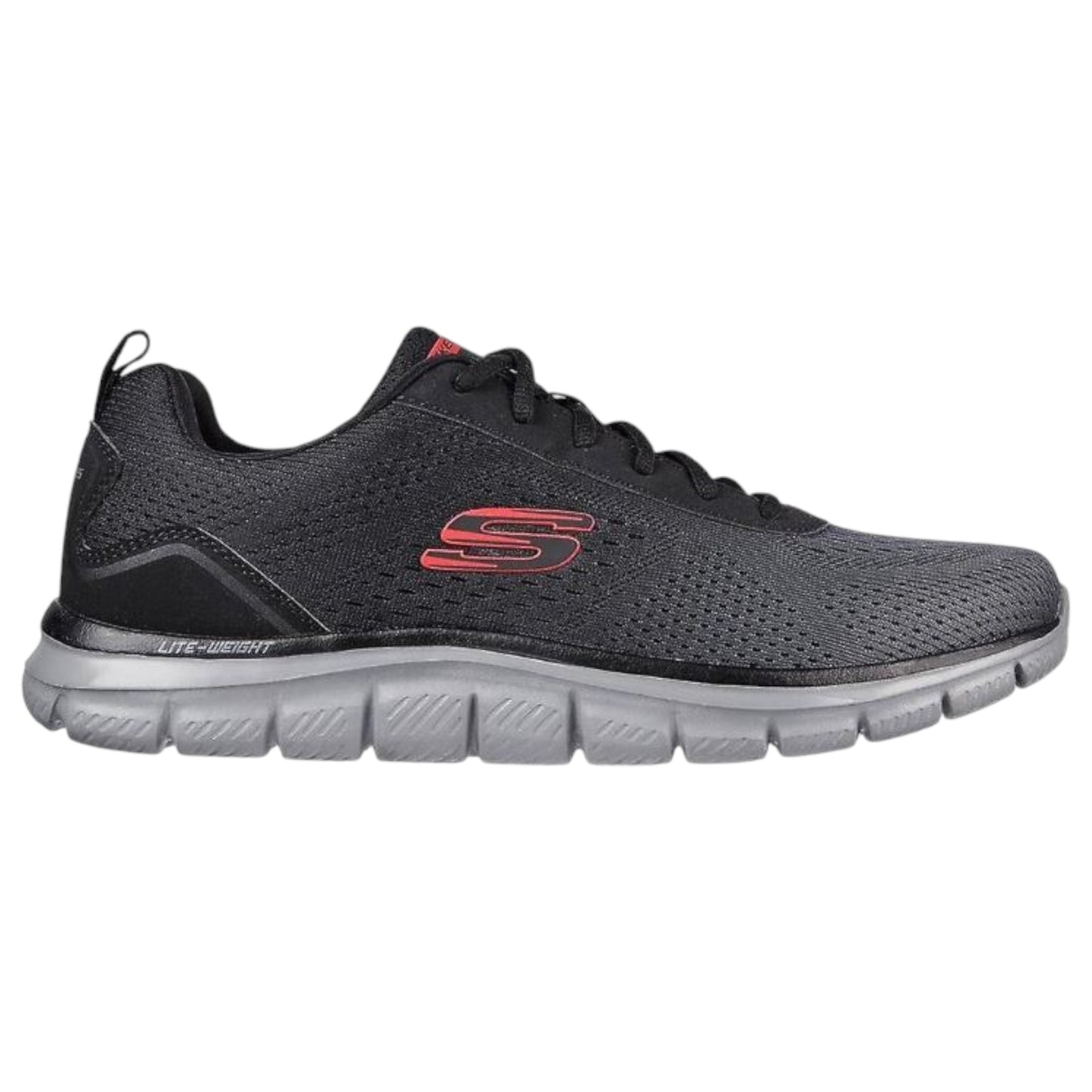 Mens Skechers Track Ripkent Shoes Black/Charcoal