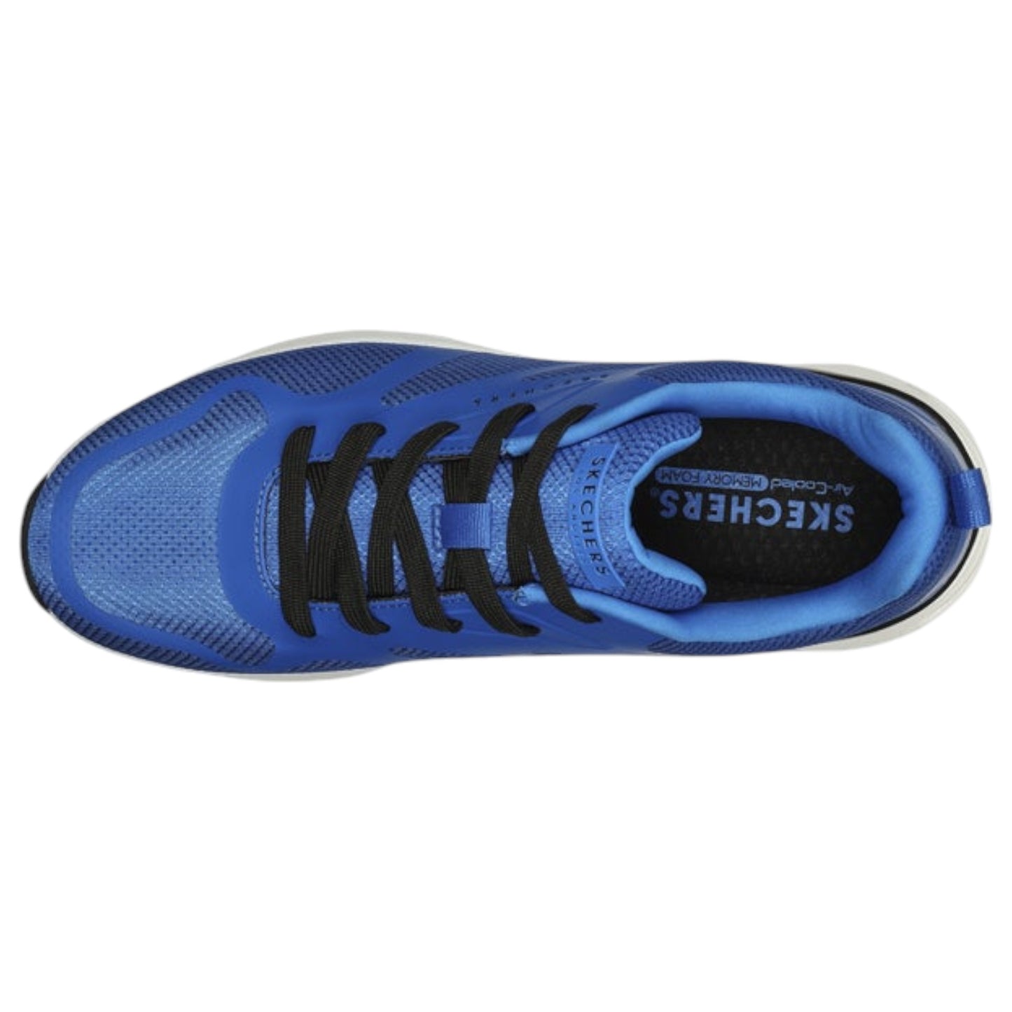 Mens Skechers Tres-Air Uno Shoes Blue