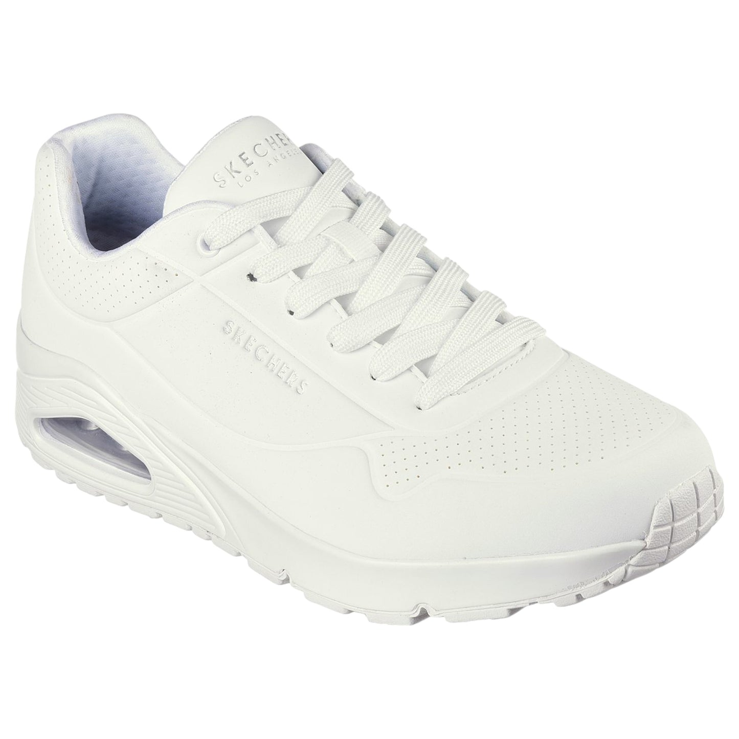 Mens Skechers Uno - Stand On Air Wide Shoes White