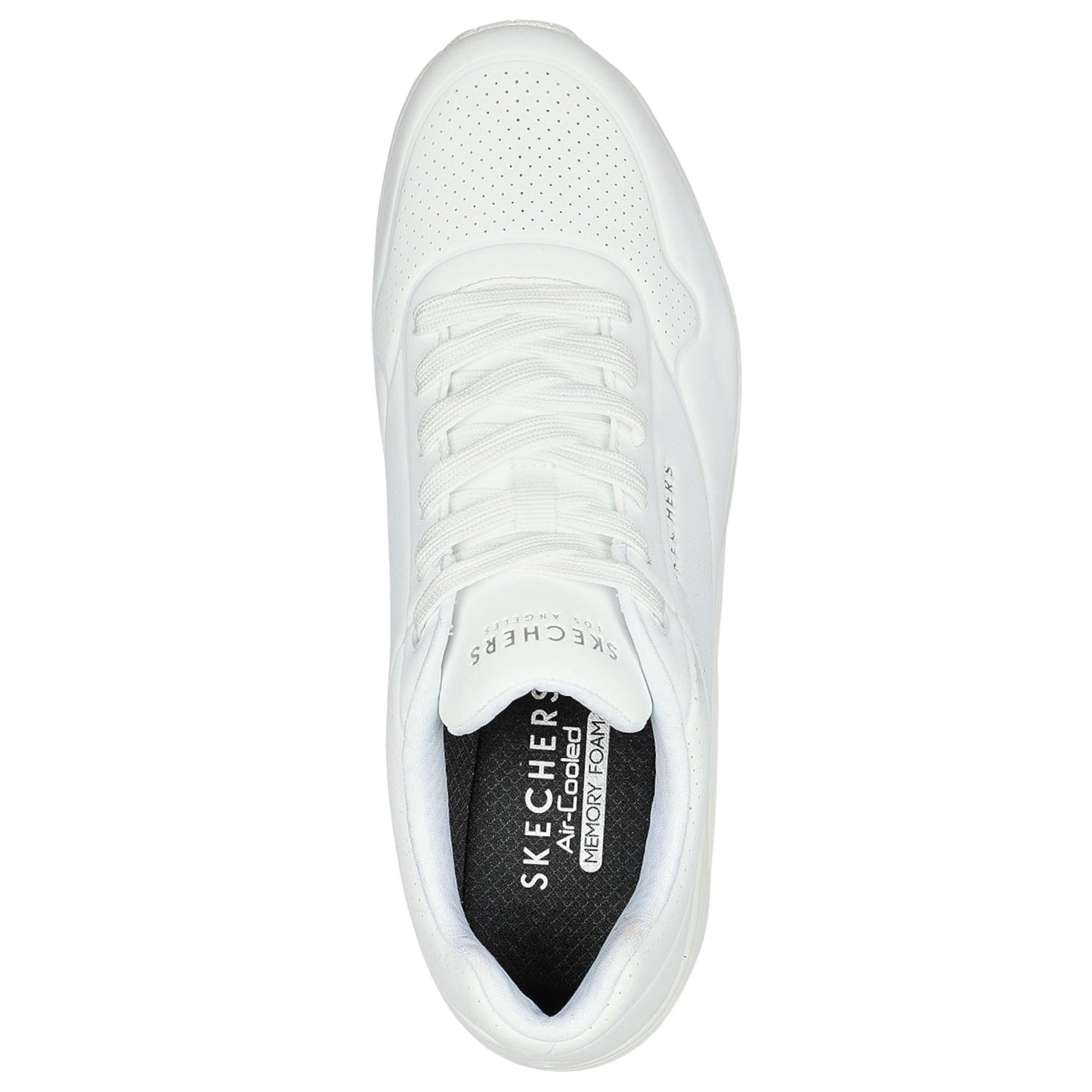 Mens Skechers Uno - Stand On Air Wide Shoes White