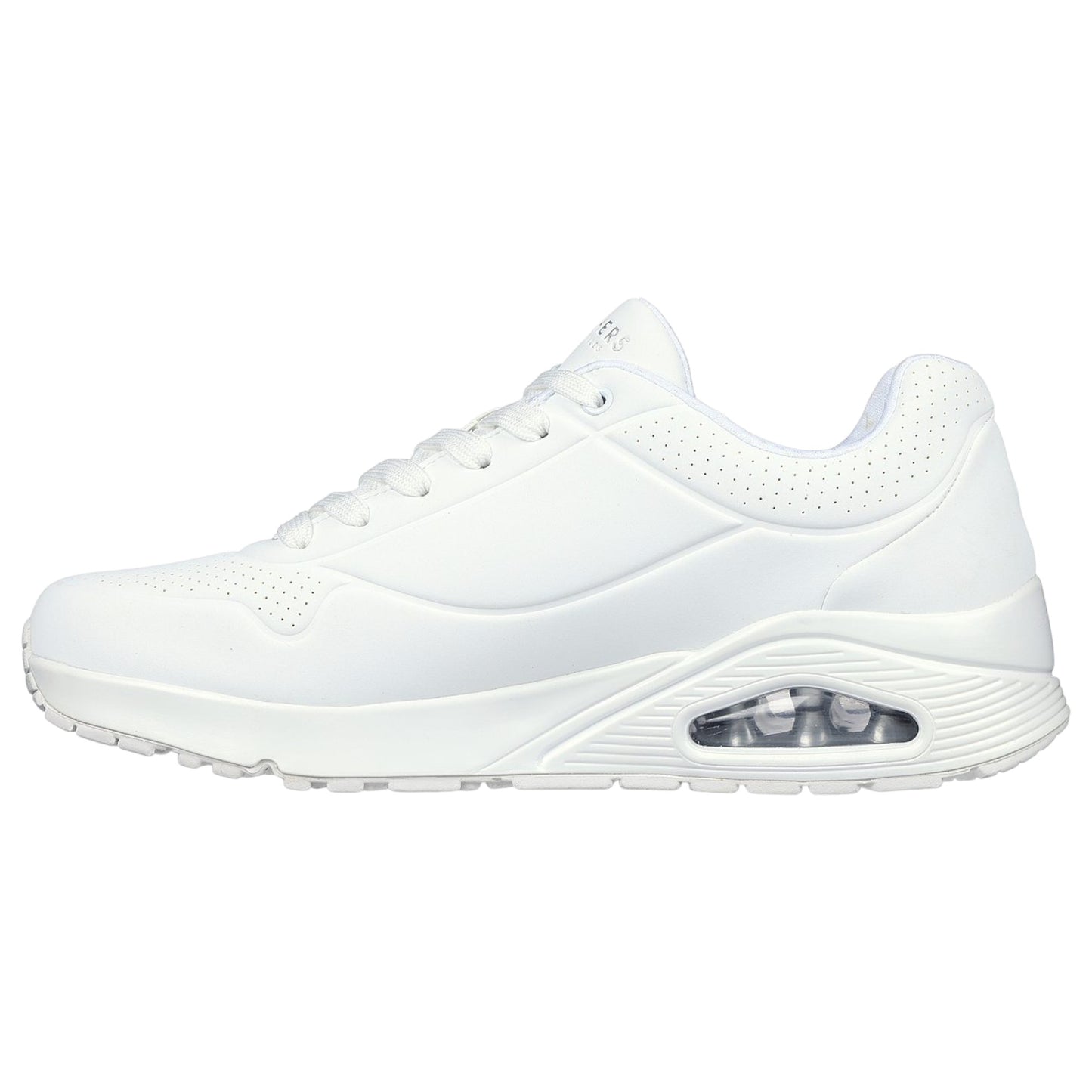 Mens Skechers Uno - Stand On Air Wide Shoes White