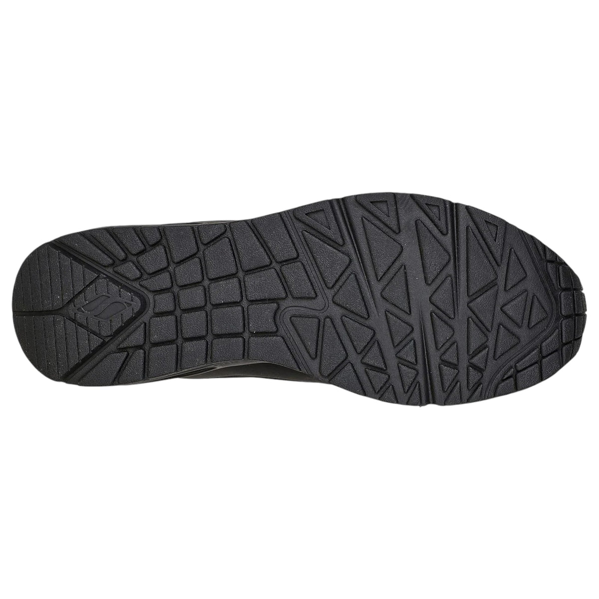 Mens Skechers Uno - Stand On Air Shoes Black/Black