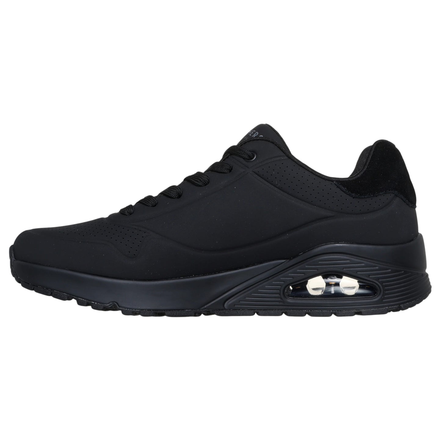Mens Skechers Uno - Suited On Air Shoes Black