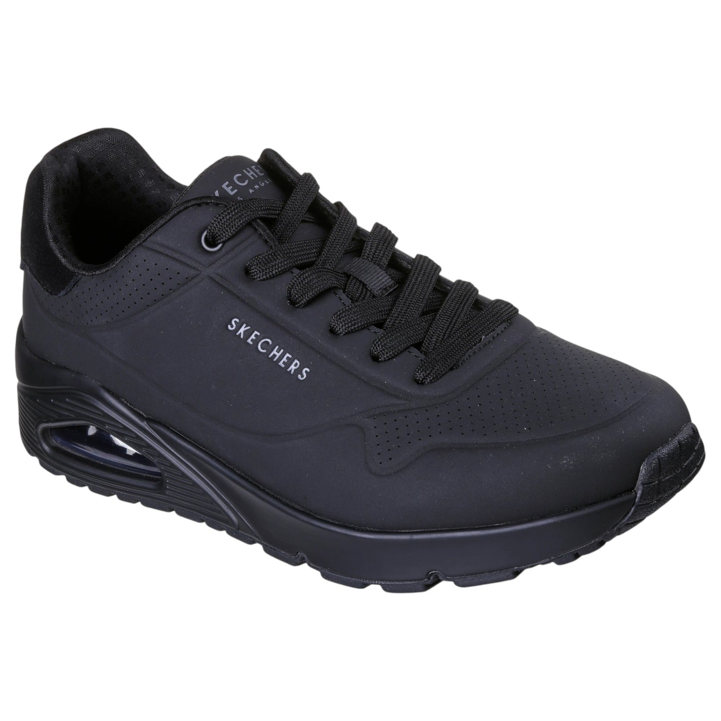 Mens Skechers Uno - Suited On Air Shoes Black