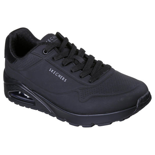 Mens Skechers Uno - Suited On Air Shoes Black