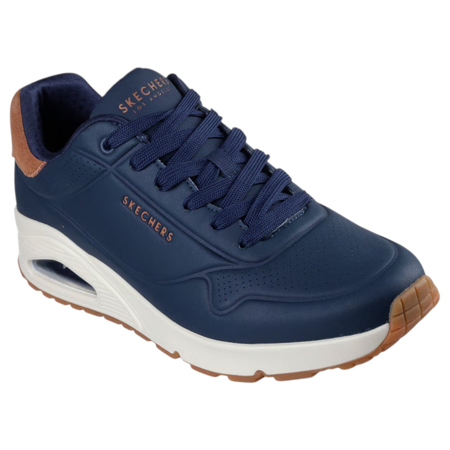 Mens Skechers Uno - Suited On Air Shoes Navy