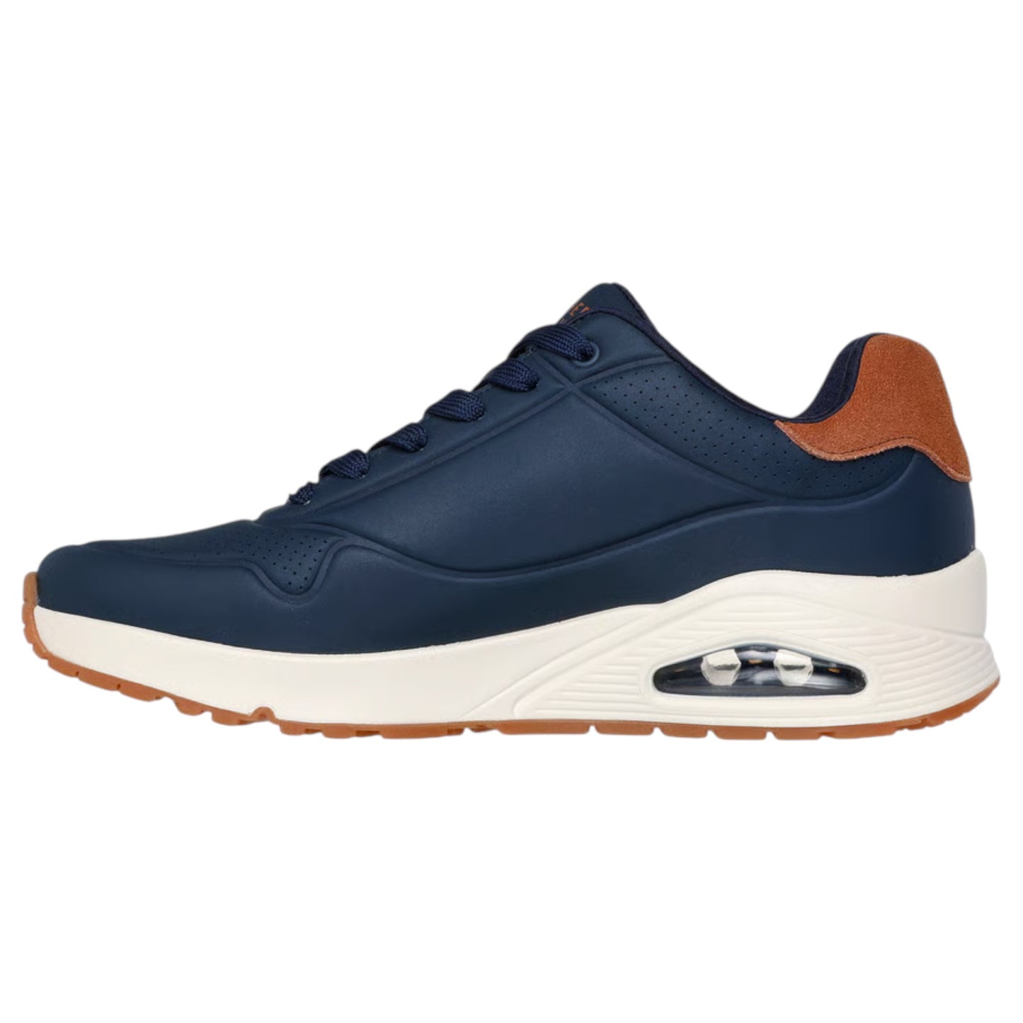 Mens Skechers Uno - Suited On Air Shoes Navy