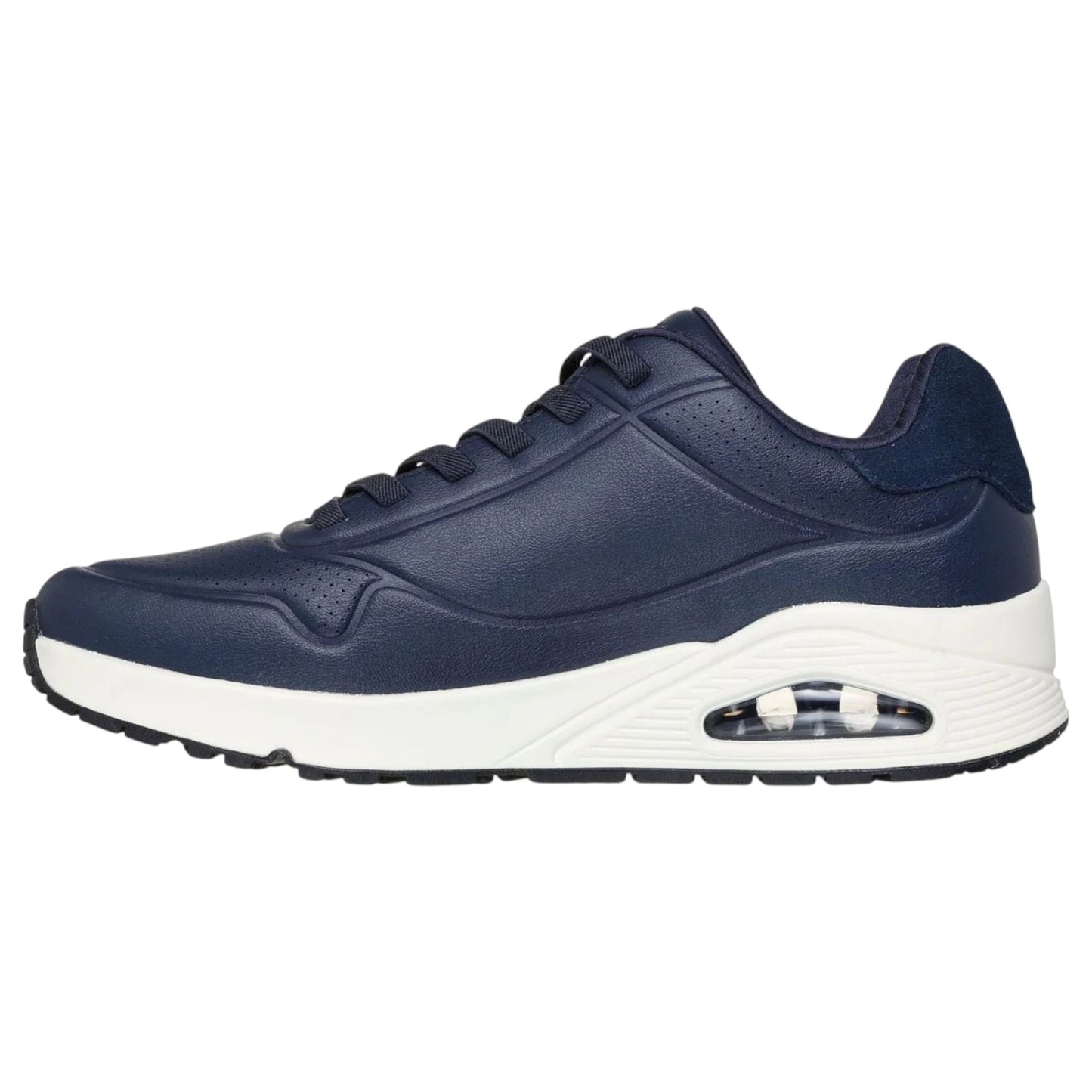 Mens Skechers Uno - Tailored Air Shoes Navy/Black