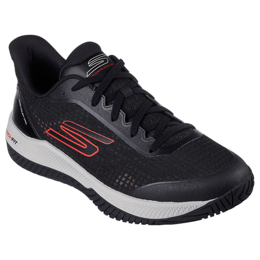 Mens Skechers Viper Court Pro - Pickleball Shoes Black/Red