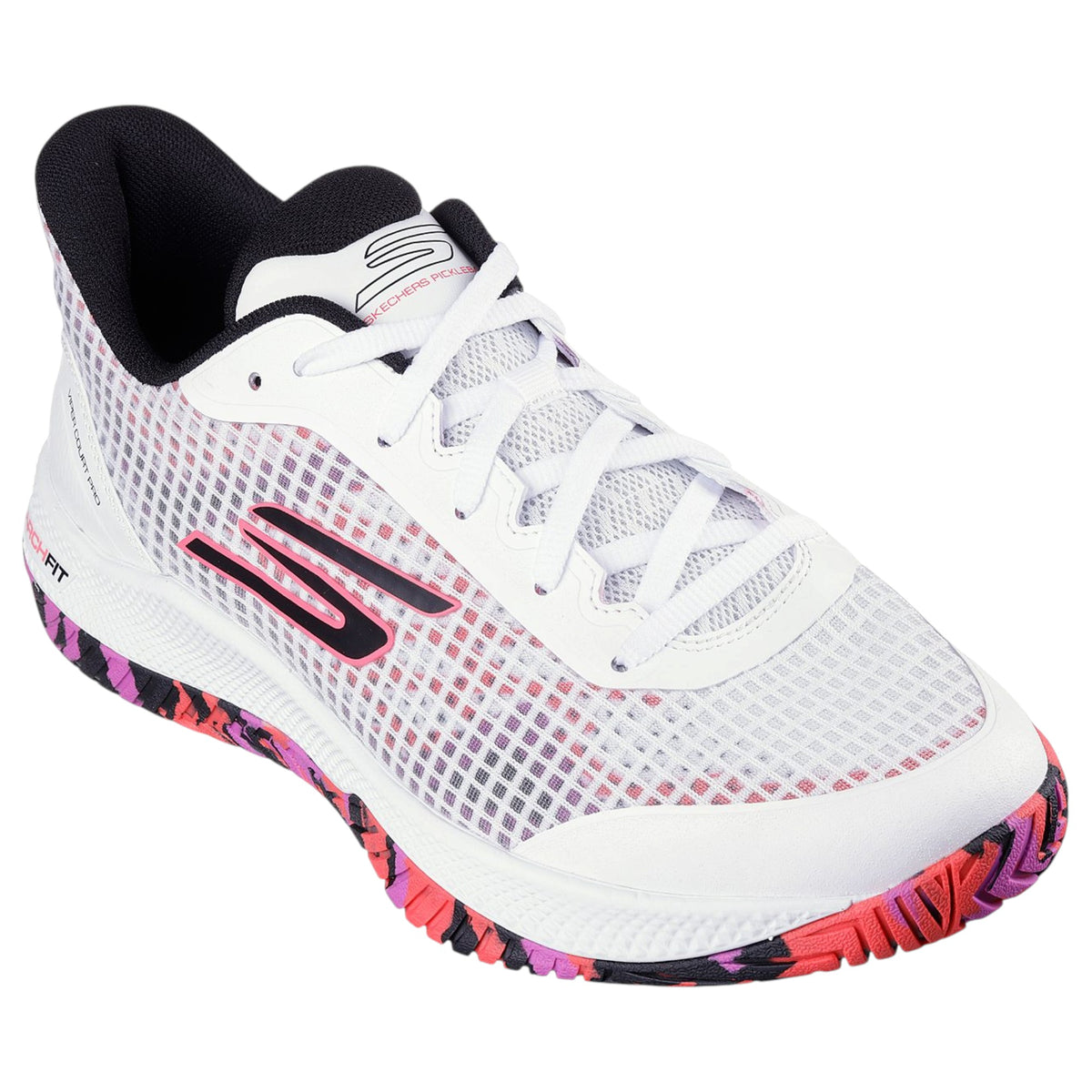 Men Skechers Viper Court Pro - Pickleball Shoes White/Pink