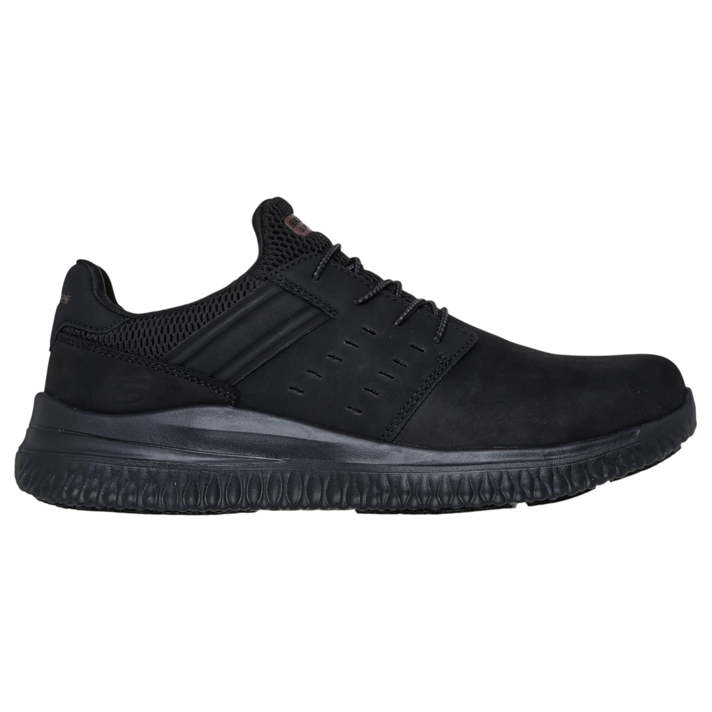 Mens Skechers Work: Delson 3.0 Slip Resistant Shoes Black