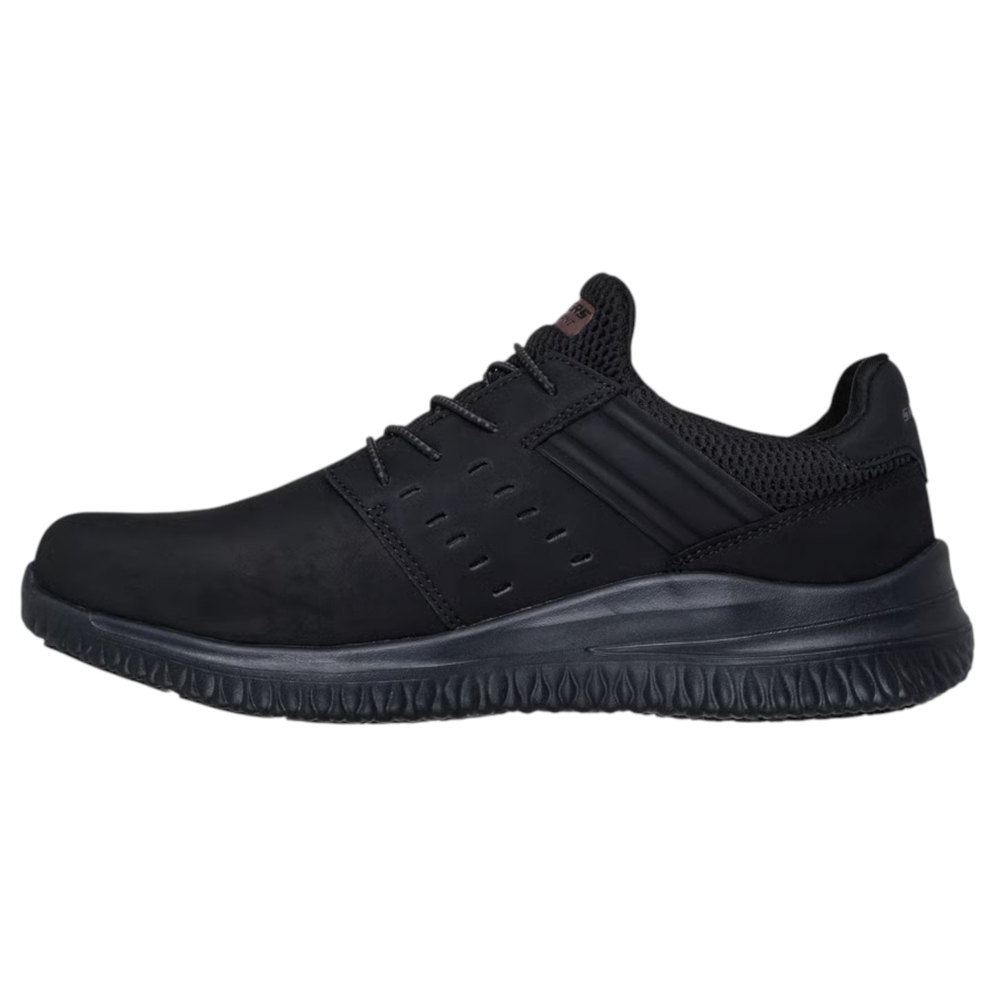 Mens Skechers Work: Delson 3.0 Slip Resistant Shoes Black