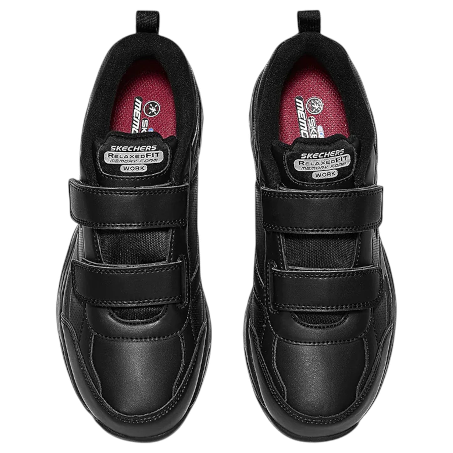 Mens Skechers Work: Dighton - Rolind Slip Resistant Wide Fit Shoes Black