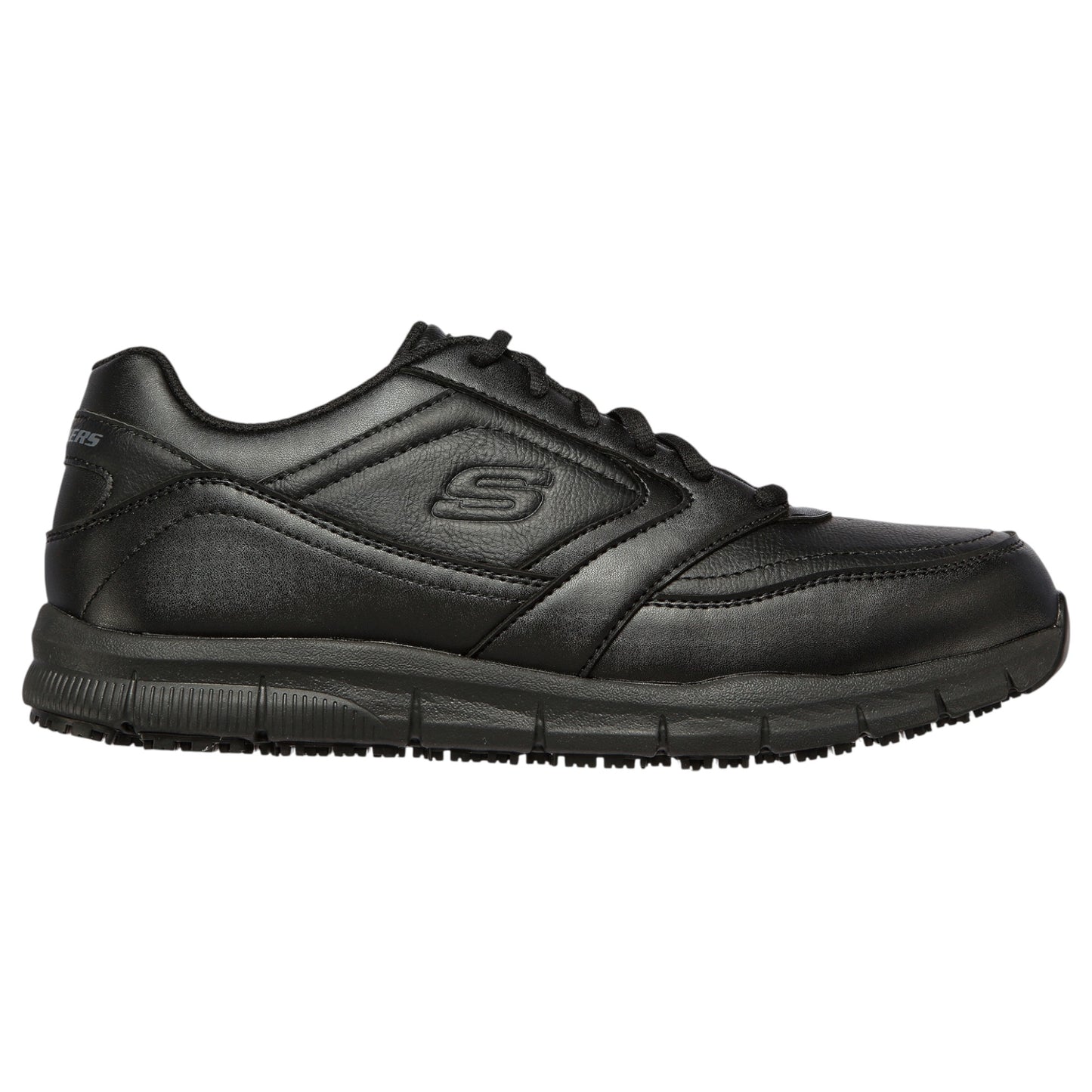 Mens Skechers Work Relaxed Fit: Nampa Slip Resistant Shoes Black