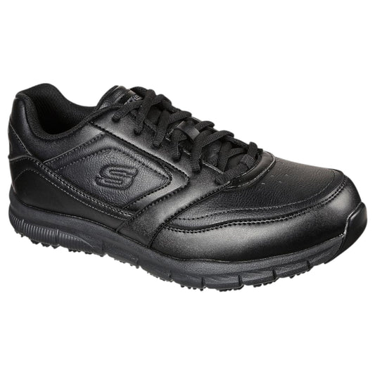 Mens Skechers Work Relaxed Fit: Nampa Slip Resistant Shoes Black