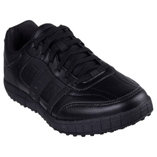 Mens Skechers Work Slip Resistant: Elston 2.0 Shoes Black