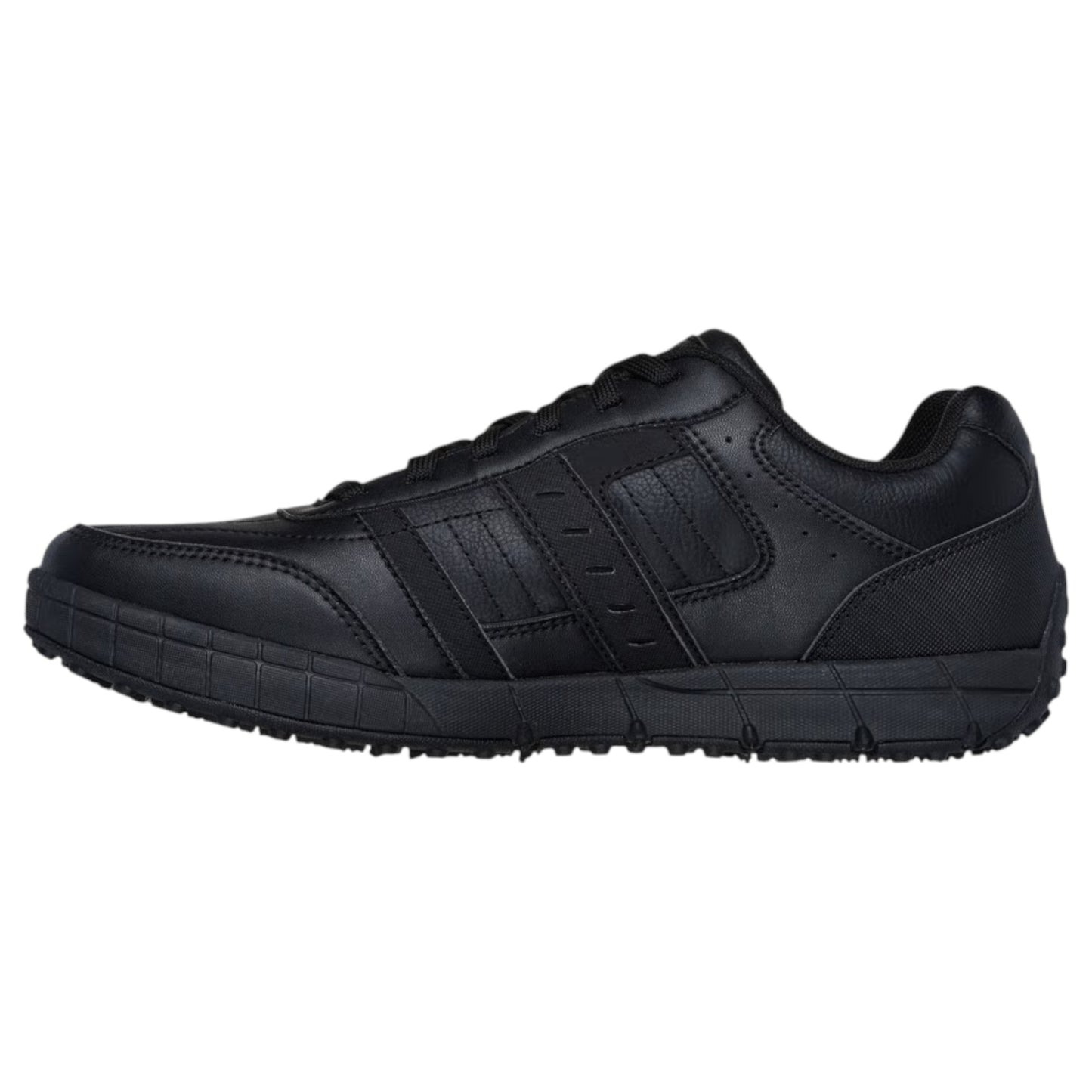 Mens Skechers Work Slip Resistant: Elston 2.0 Shoes Black