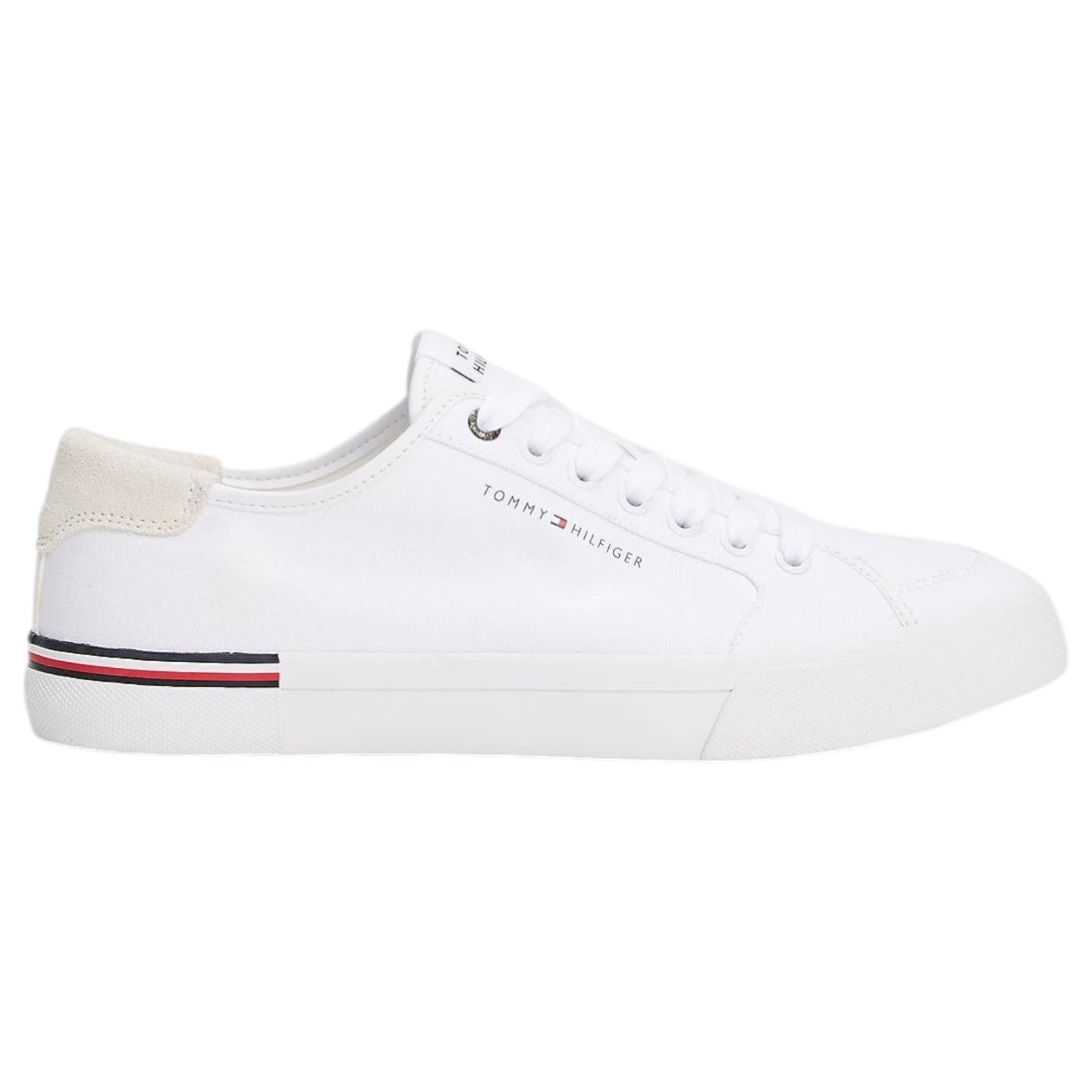 Mens Tommy Hilfiger Logo Patch Shoes White
