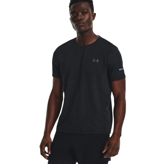 Mens Under Armour Seamless Stride Short Sleeve T-Shirt Black