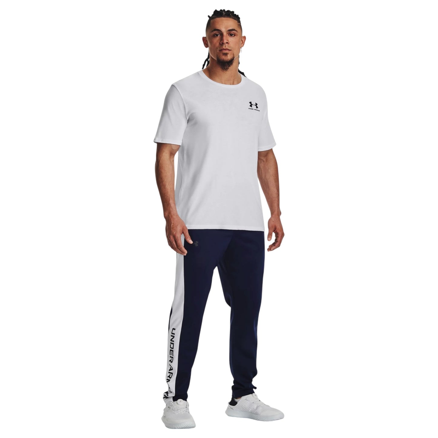 Mens Under Armour Brawler Joggers Trackies Navy