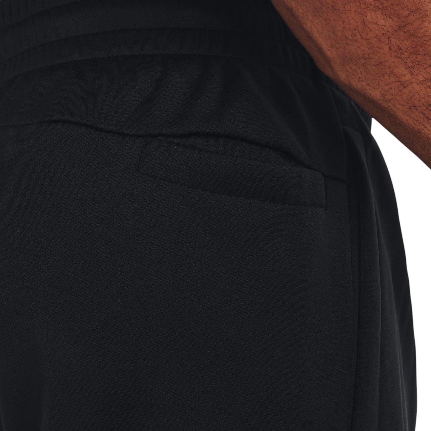 Mens Under Armour Essential Fleece Joggers Trackies Black