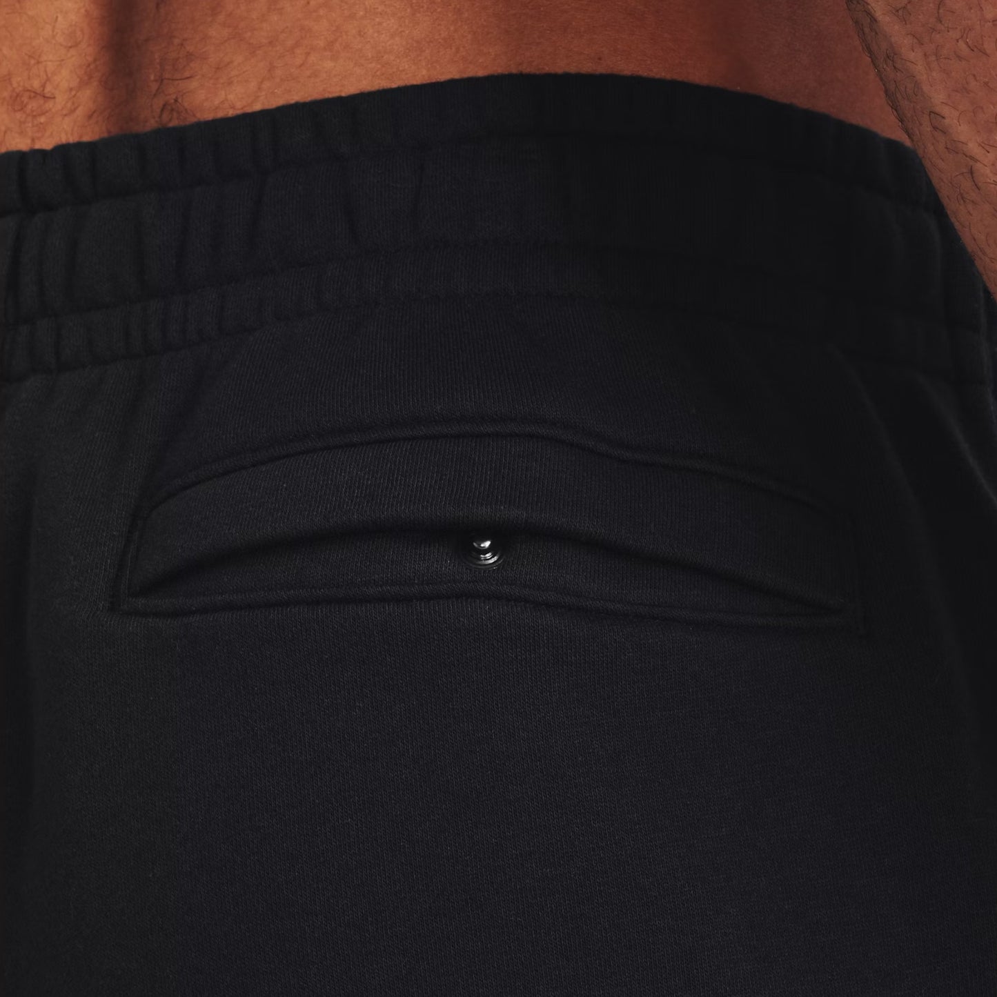 Mens Under Armour Essential Fleece Joggers Trackies Black