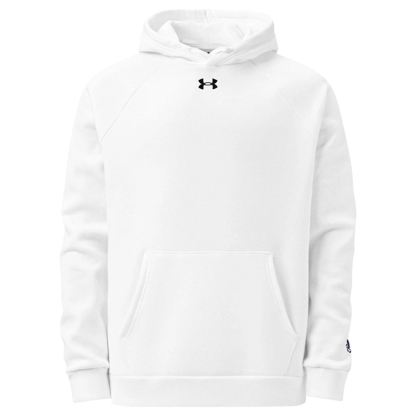 Mens Under Armour Hustle Fleece Hoodie White