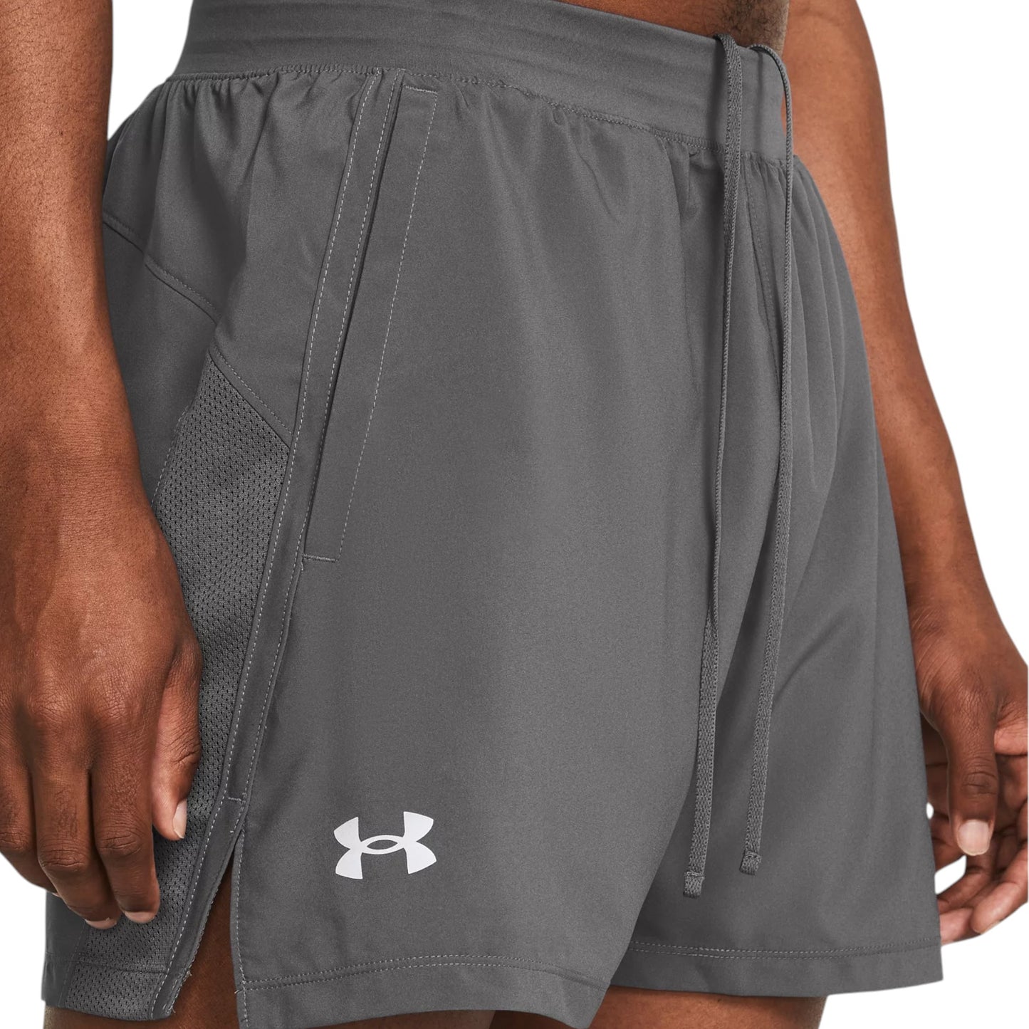 Mens Under Armour Launch 5 Inch Shorts Castlerock