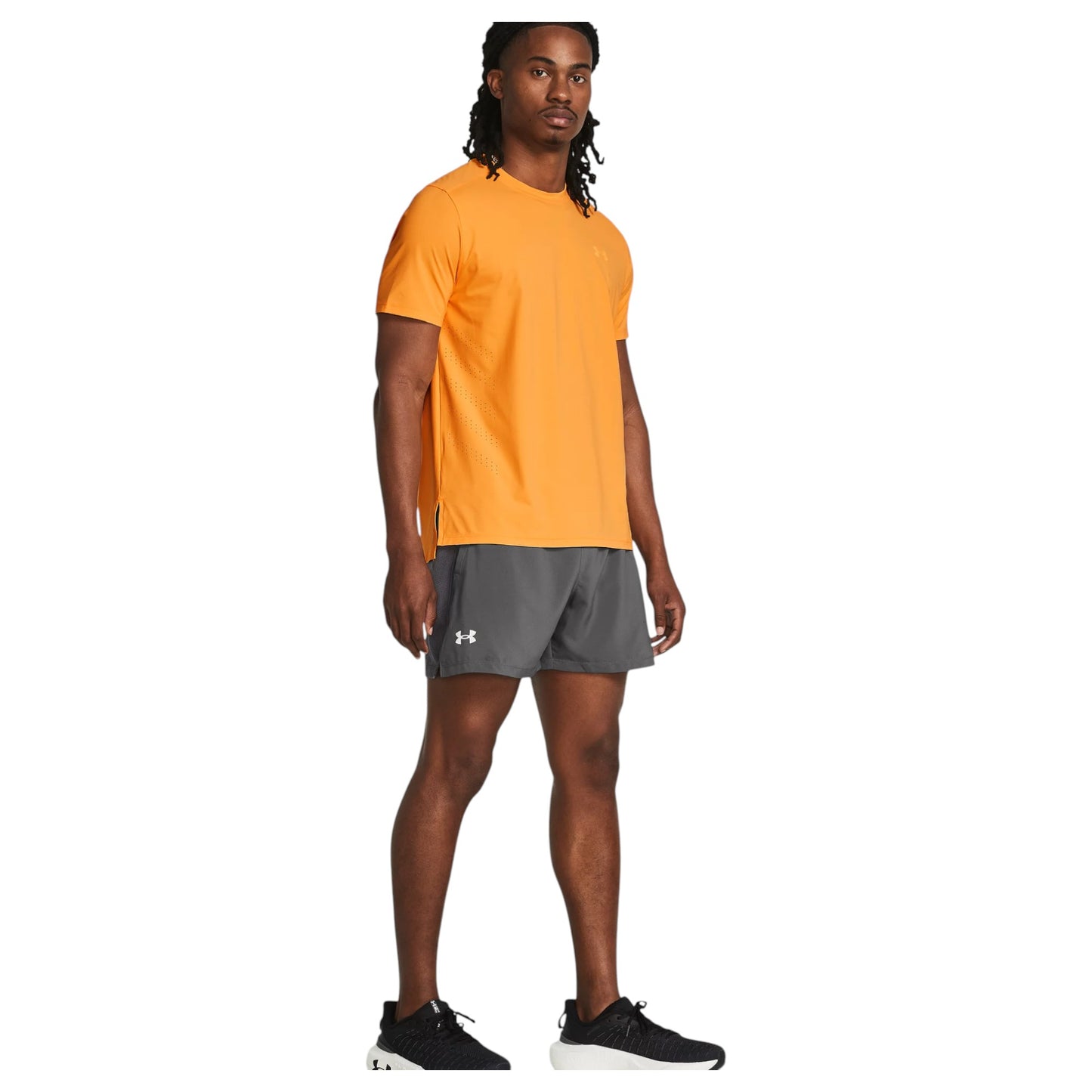 Mens Under Armour Launch 5 Inch Shorts Castlerock