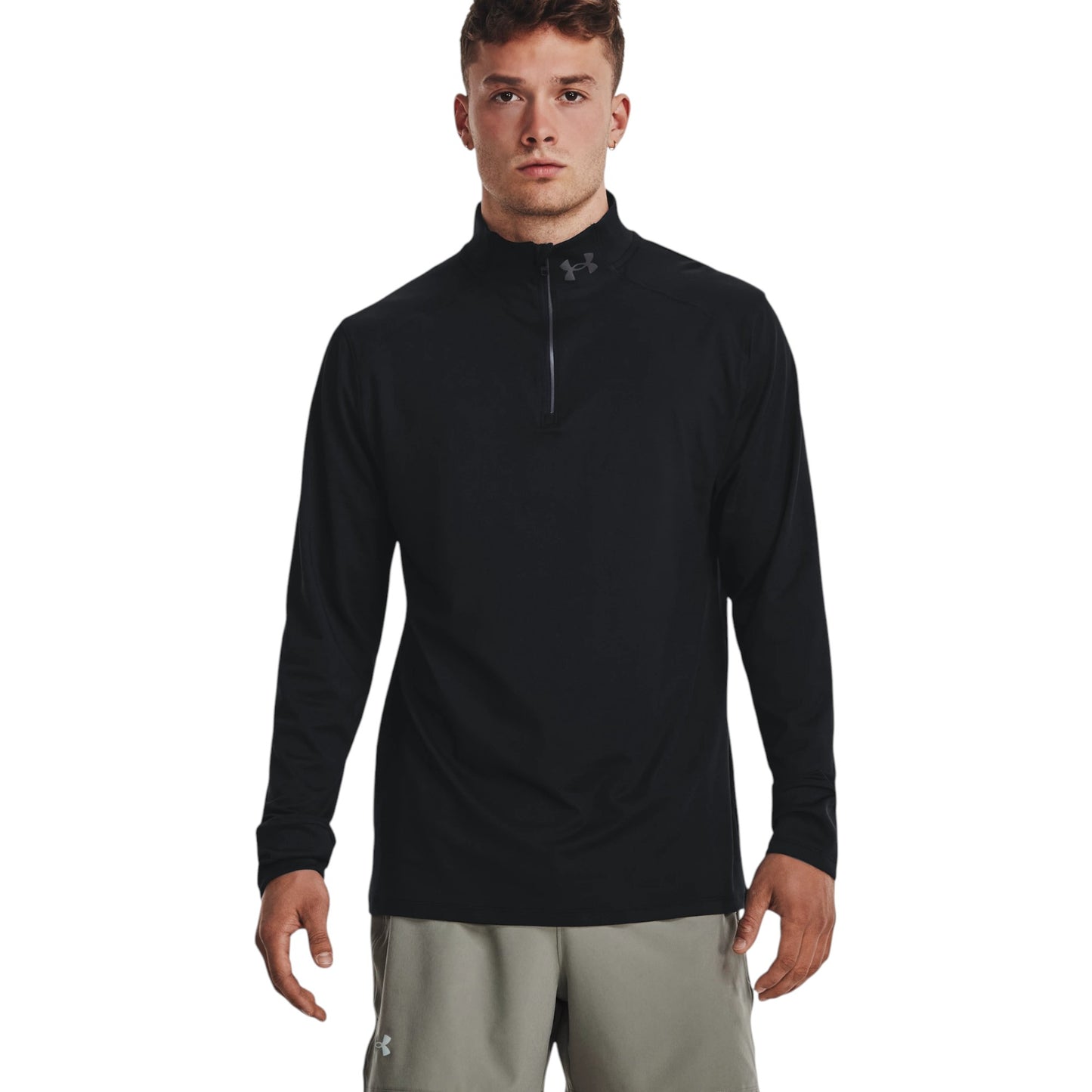 Mens Under Armour Launch Pro Quarter Zip Shirt Black