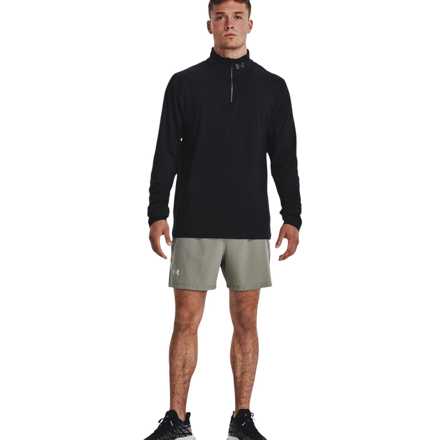 Mens Under Armour Launch Pro Quarter Zip Shirt Black