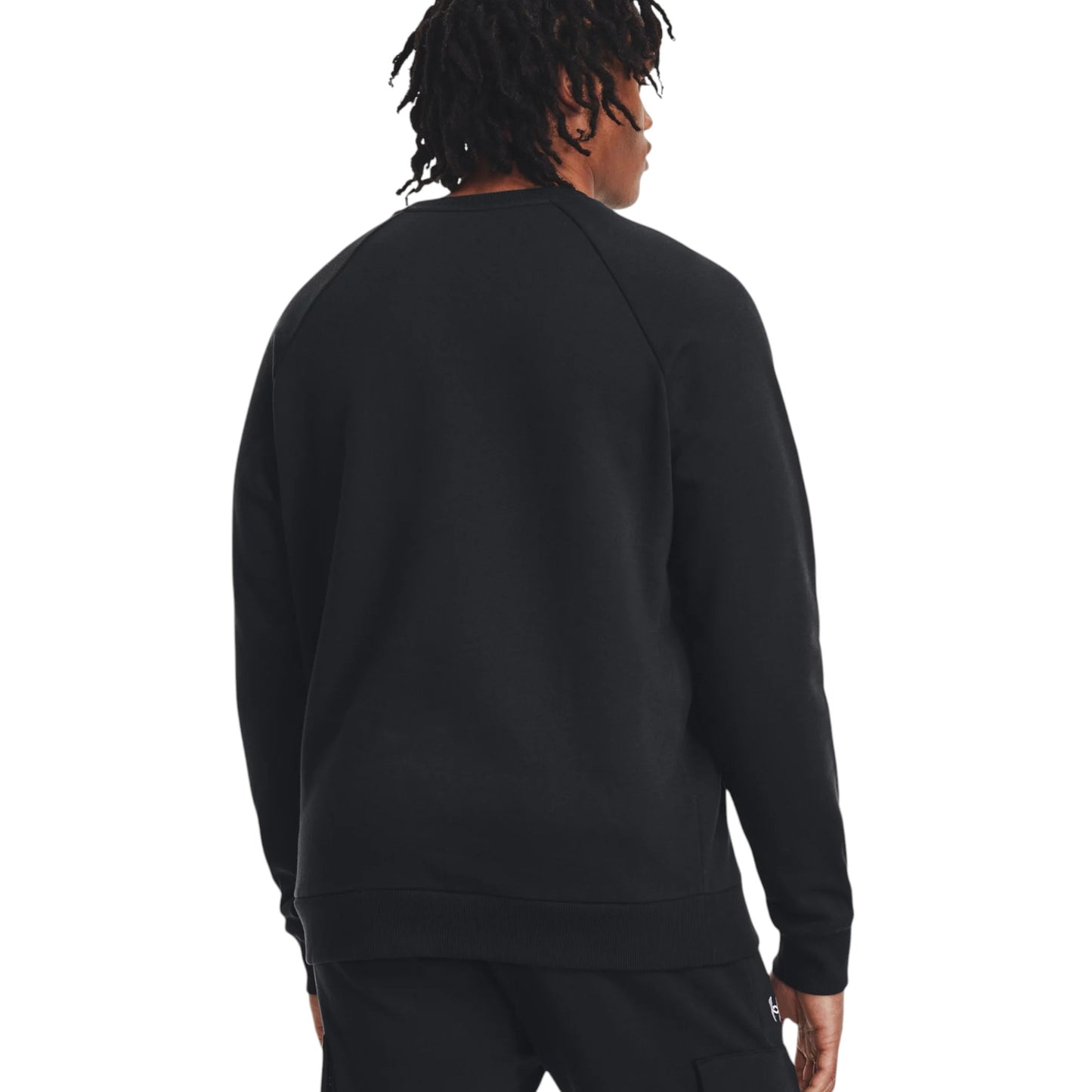 Mens Under Armour Rival Fleece Crew Jumper Black