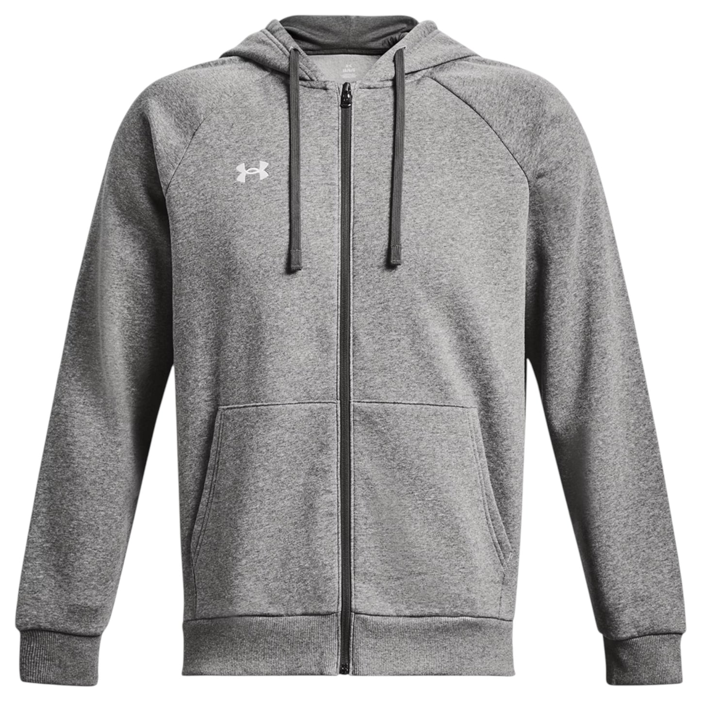 Mens Under Armour Rival Terry Full Zip Jacket Grey