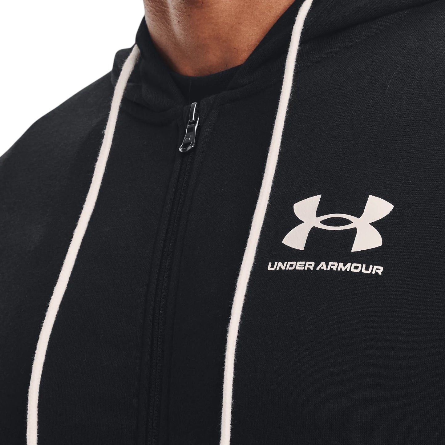 Mens Under Armour Rival Terry Full Zip Jacket Jacket Black