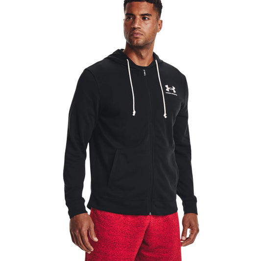 Mens Under Armour Rival Terry Full Zip Jacket Jacket Black