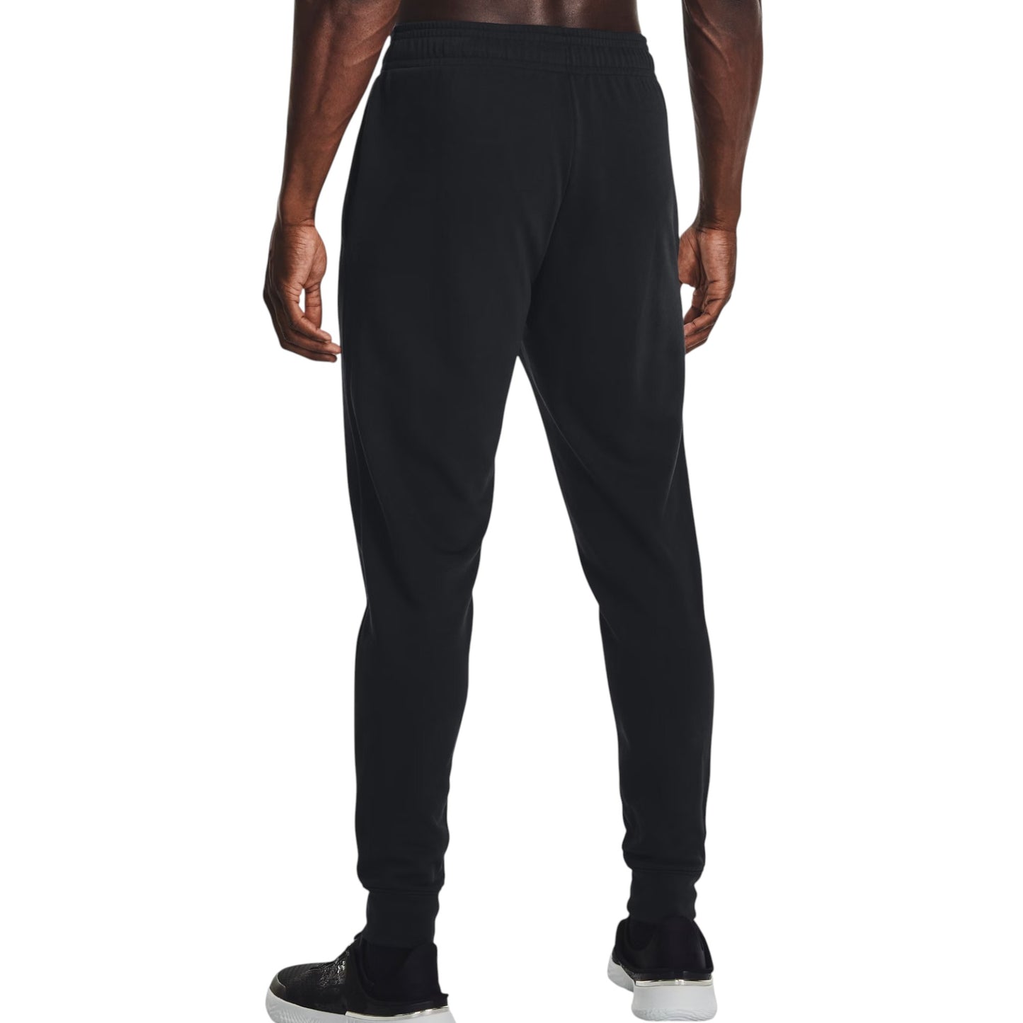 Mens Under Armour Rival Terry Jogger Trackies Black