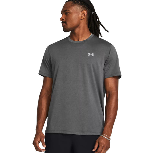 Mens Under Armour Launch Short Sleeve T-Shirt Castlerock
