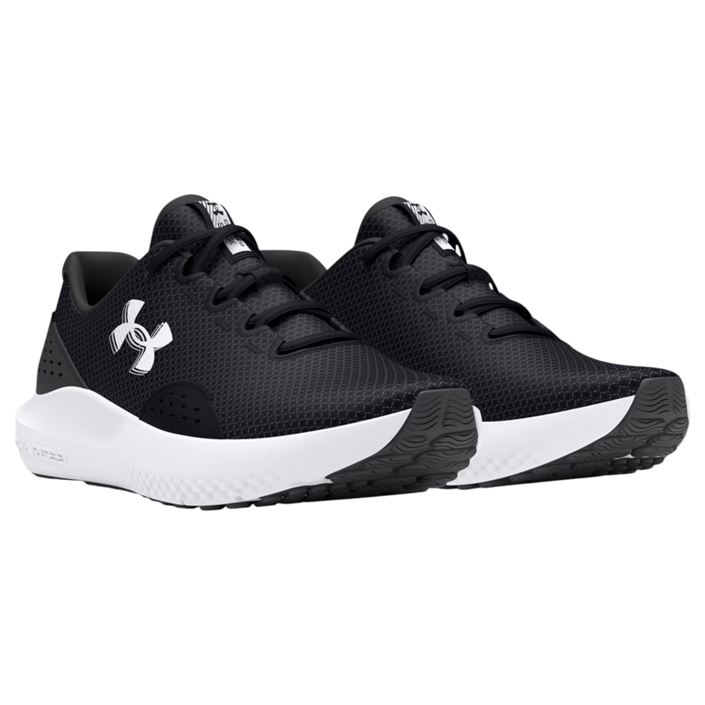 Mens Under Armour Surge 4 Shoes Black/White