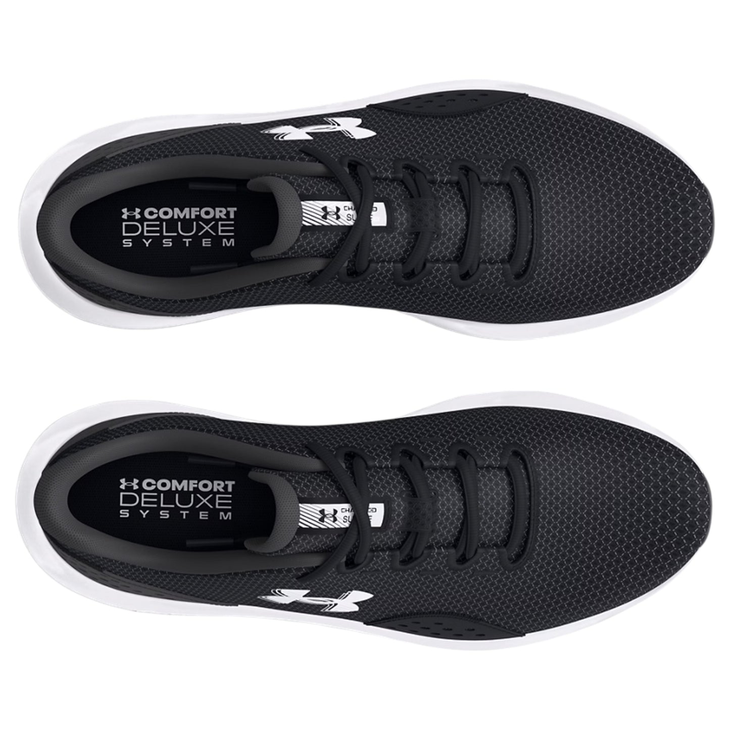 Mens Under Armour Surge 4 Shoes Black/White