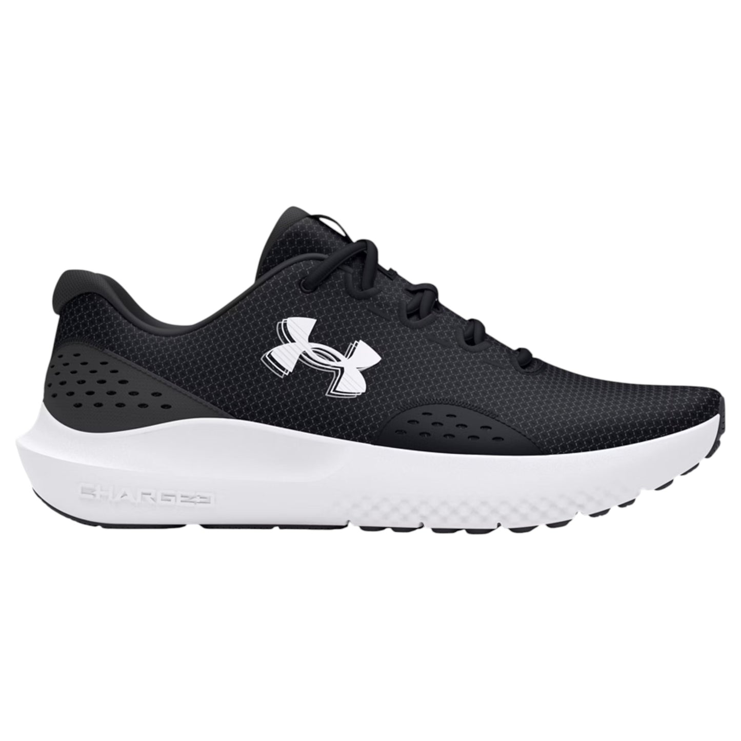 Mens Under Armour Surge 4 Shoes Black/White